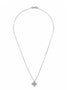 collar Princess Flower en oro blanco de 18kt con diamantes